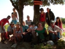Volunteer group shot after the work in Selini, Ikaria