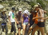 Volunteers group shot at the work in Selini Ikaria