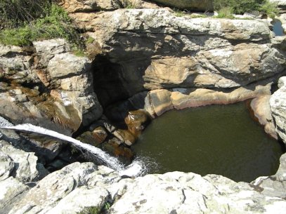 River pool in Ikaria to irrigate and to swim
