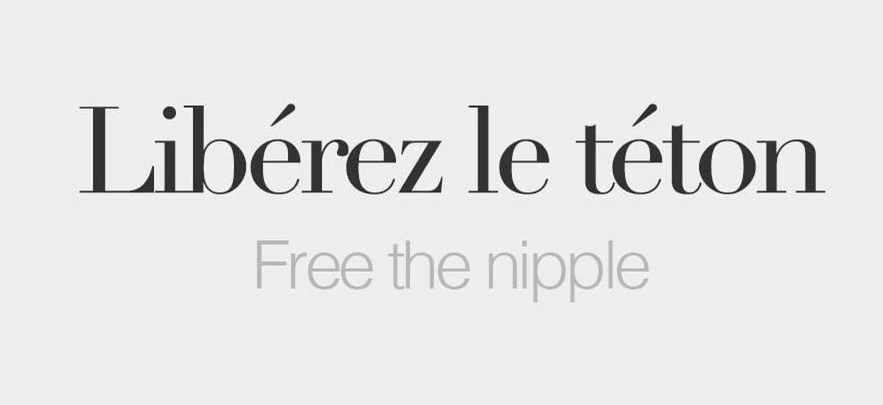 Free The Nipple - Libérez le téton, page on Instagram
